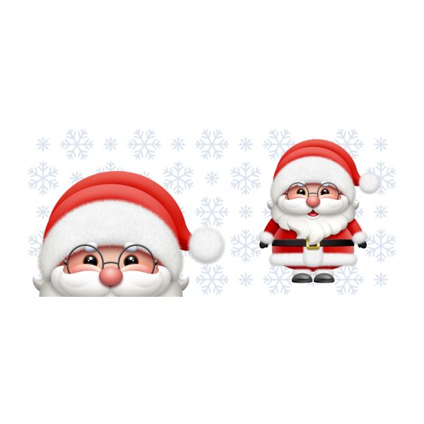 Cute Santa Claus, Bottom Mouth Mug - XMS-02 Thumbnail