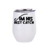 12oz Stainless Steel Coffee Cup (White) Thumbnail