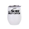 12oz Stainless Steel Coffee Cup (White) Thumbnail
