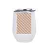 12oz Stainless Steel Coffee Cup (White) Thumbnail