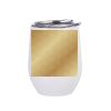 12oz Stainless Steel Coffee Cup (White) Thumbnail