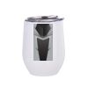 12oz Stainless Steel Coffee Cup (White) Thumbnail