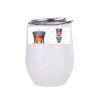 12oz Stainless Steel Coffee Cup (White) Thumbnail