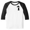 Raglan 3/4 Roundneck Shirt (White Body) Raglan 3/4 Roundneck Shirt (White Body) Thumbnail