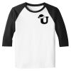 Raglan 3/4 Roundneck Shirt (White Body) Raglan 3/4 Roundneck Shirt (White Body) Thumbnail