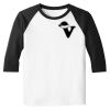 Raglan 3/4 Roundneck Shirt (White Body) Raglan 3/4 Roundneck Shirt (White Body) Thumbnail