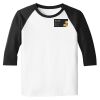 Raglan 3/4 Roundneck Shirt (White Body) Thumbnail