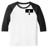 Raglan 3/4 Roundneck Shirt (White Body) Thumbnail