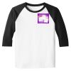 Raglan 3/4 Roundneck Shirt (White Body) Raglan 3/4 Roundneck Shirt (White Body) Thumbnail