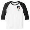 Raglan 3/4 Roundneck Shirt (White Body) Raglan 3/4 Roundneck Shirt (White Body) Thumbnail
