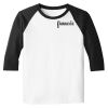 Raglan 3/4 Roundneck Shirt (White Body) Raglan 3/4 Roundneck Shirt (White Body) Thumbnail