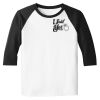 Raglan 3/4 Roundneck Shirt (White Body) Thumbnail