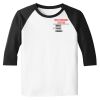 Raglan 3/4 Roundneck Shirt (White Body) Raglan 3/4 Roundneck Shirt (White Body) Thumbnail