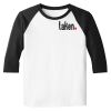 Raglan 3/4 Roundneck Shirt (White Body) Raglan 3/4 Roundneck Shirt (White Body) Thumbnail