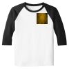 Raglan 3/4 Roundneck Shirt (White Body) Raglan 3/4 Roundneck Shirt (White Body) Thumbnail