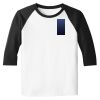 Raglan 3/4 Roundneck Shirt (White Body) Raglan 3/4 Roundneck Shirt (White Body) Thumbnail