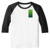 Raglan 3/4 Roundneck Shirt (White Body) Raglan 3/4 Roundneck Shirt (White Body) Thumbnail