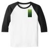 Raglan 3/4 Roundneck Shirt (White Body) Raglan 3/4 Roundneck Shirt (White Body) Thumbnail