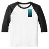 Raglan 3/4 Roundneck Shirt (White Body) Raglan 3/4 Roundneck Shirt (White Body) Thumbnail