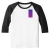 Raglan 3/4 Roundneck Shirt (White Body) Raglan 3/4 Roundneck Shirt (White Body) Thumbnail