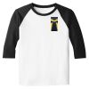 Raglan 3/4 Roundneck Shirt (White Body) Raglan 3/4 Roundneck Shirt (White Body) Thumbnail