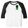 Raglan 3/4 Roundneck Shirt (White Body) Raglan 3/4 Roundneck Shirt (White Body) Thumbnail