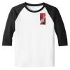 Raglan 3/4 Roundneck Shirt (White Body) Raglan 3/4 Roundneck Shirt (White Body) Thumbnail