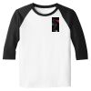 Raglan 3/4 Roundneck Shirt (White Body) Raglan 3/4 Roundneck Shirt (White Body) Thumbnail
