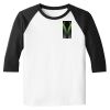 Raglan 3/4 Roundneck Shirt (White Body) Raglan 3/4 Roundneck Shirt (White Body) Thumbnail