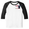 Raglan 3/4 Roundneck Shirt (White Body) Thumbnail