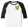 Raglan 3/4 Roundneck Shirt (White Body) Raglan 3/4 Roundneck Shirt (White Body) Thumbnail
