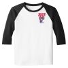 Raglan 3/4 Roundneck Shirt (White Body) Raglan 3/4 Roundneck Shirt (White Body) Thumbnail