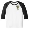 Raglan 3/4 Roundneck Shirt (White Body) Raglan 3/4 Roundneck Shirt (White Body) Thumbnail