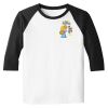 Raglan 3/4 Roundneck Shirt (White Body) Raglan 3/4 Roundneck Shirt (White Body) Thumbnail