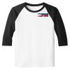 Raglan 3/4 Roundneck Shirt (White Body) Raglan 3/4 Roundneck Shirt (White Body) Thumbnail