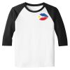 Raglan 3/4 Roundneck Shirt (White Body) Raglan 3/4 Roundneck Shirt (White Body) Thumbnail