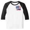 Raglan 3/4 Roundneck Shirt (White Body) Raglan 3/4 Roundneck Shirt (White Body) Thumbnail