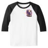 Raglan 3/4 Roundneck Shirt (White Body) Raglan 3/4 Roundneck Shirt (White Body) Thumbnail