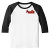 Raglan 3/4 Roundneck Shirt (White Body) Raglan 3/4 Roundneck Shirt (White Body) Thumbnail