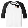 Raglan 3/4 Roundneck Shirt (White Body) Raglan 3/4 Roundneck Shirt (White Body) Thumbnail