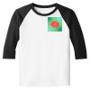 Raglan 3/4 Roundneck Shirt (White Body) Thumbnail