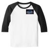 Raglan 3/4 Roundneck Shirt (White Body) Thumbnail