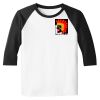 Raglan 3/4 Roundneck Shirt (White Body) Thumbnail