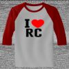 Raglan 3/4 Roundneck Shirt (Gray Body) Thumbnail
