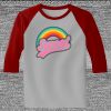 Raglan 3/4 Roundneck Shirt (Gray Body) Thumbnail