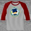 Raglan 3/4 Roundneck Shirt (Gray Body) Thumbnail