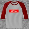Raglan 3/4 Roundneck Shirt (Gray Body) Thumbnail
