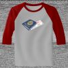 Raglan 3/4 Roundneck Shirt (Gray Body) Thumbnail