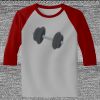 Raglan 3/4 Roundneck Shirt (Gray Body) Thumbnail