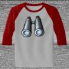 Raglan 3/4 Roundneck Shirt (Gray Body) Thumbnail
